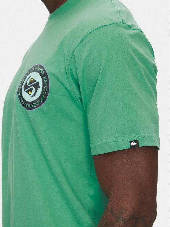 Quiksilver Quiksilver Tricou Circle Back Ss EQYZT08054 Verde Regular Fit