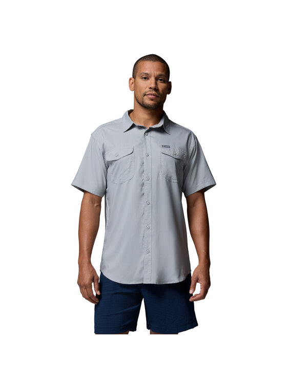 Columbia Columbia Koszula Utilizer II Solid Short Sleeve Shirt Szary Regular Fit