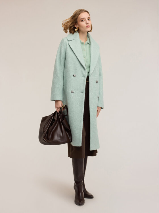 Motivi Motivi Cappotto 0002Q000624N015 Turchese Regular Fit