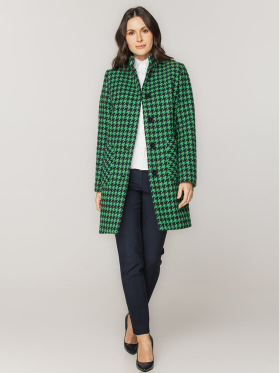 Willsoor Willsoor Płaszcz przejściowy 67415 Zielony Regular Fit