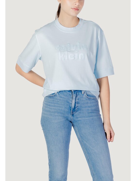 Calvin Klein Jeans Calvin Klein Jeans T-Shirt A- OVERSIZED BOYFRIE Μπλε Boy Fit