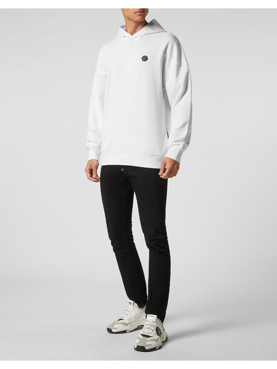 PHILIPP PLEIN PHILIPP PLEIN Mikina 821 Biela Regular Fit