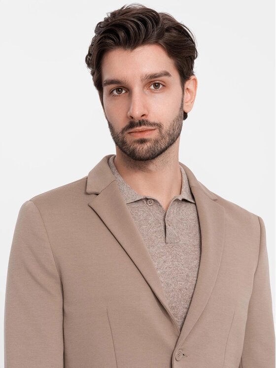 Ombre Ombre Sako OM-BLZB-0127 Béžová Regular Fit