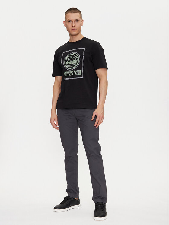 Timberland Timberland T-Shirt TB0A6DHD Czarny Regular Fit