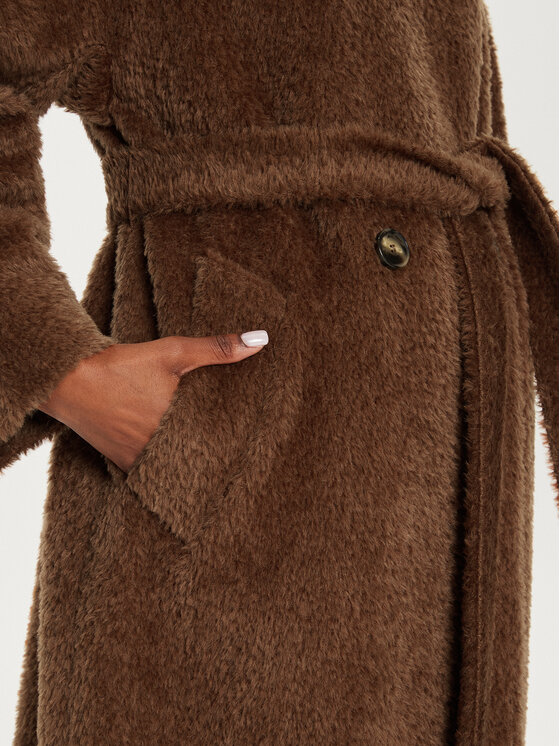 Marella Marella Cappotto di lana Ippy 2423016061 Marrone Regular Fit