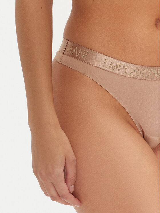 Emporio Armani Underwear Emporio Armani Underwear Súprava 2 kusov stringových nohavičiek 163333 4F235 16355 Béžová