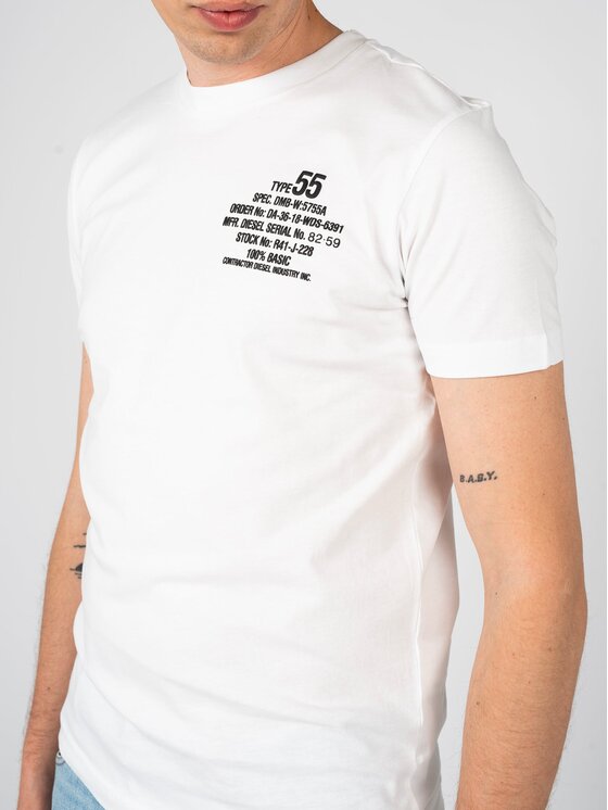 Diesel Diesel T-Shirt A06498 OGRAI Λευκό Regular Fit