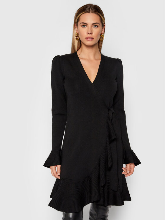 Luisa Spagnoli Vestito di maglia Madir 057352 Nero Regular Fit Modivo