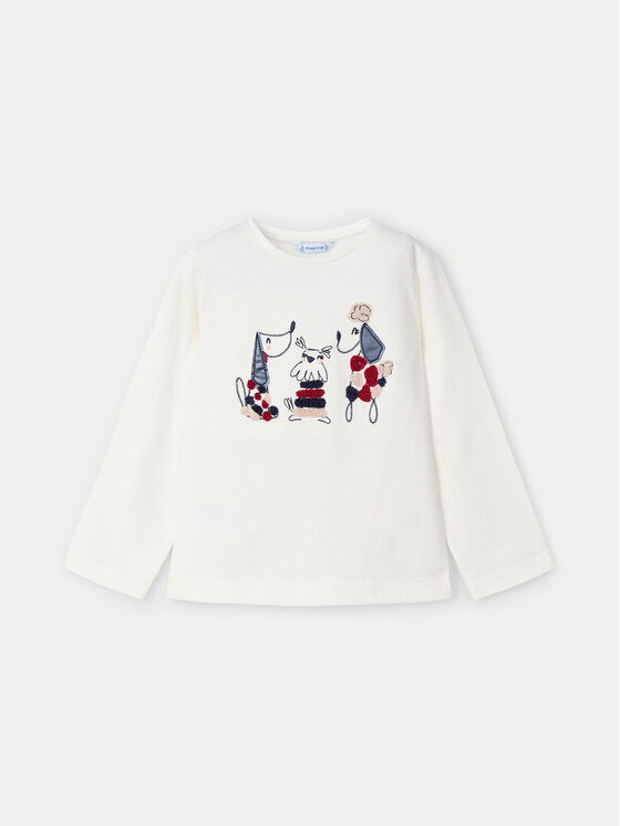 Mayoral Mayoral Bluse 4070 Écru Regular Fit