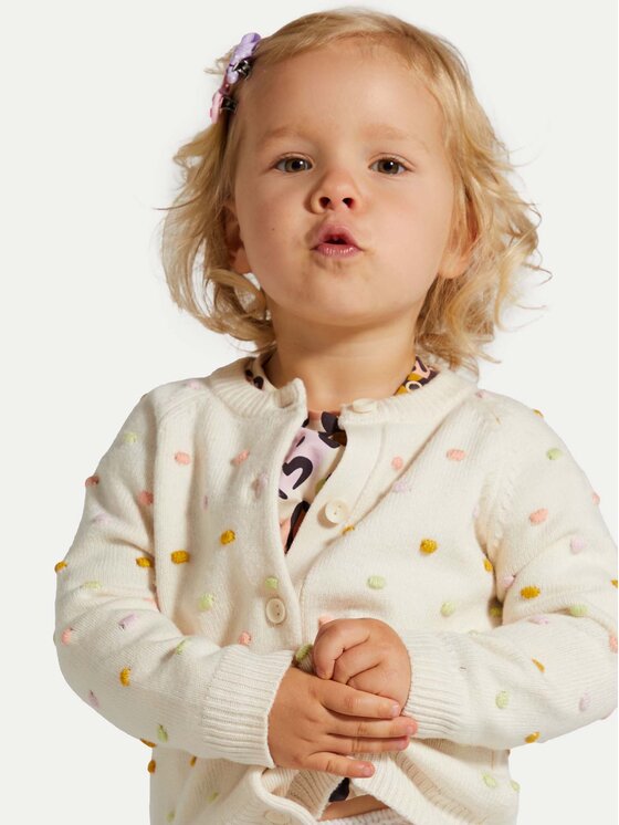 Coccodrillo Coccodrillo Cardigan ZC4172201PGN Bej Regular Fit