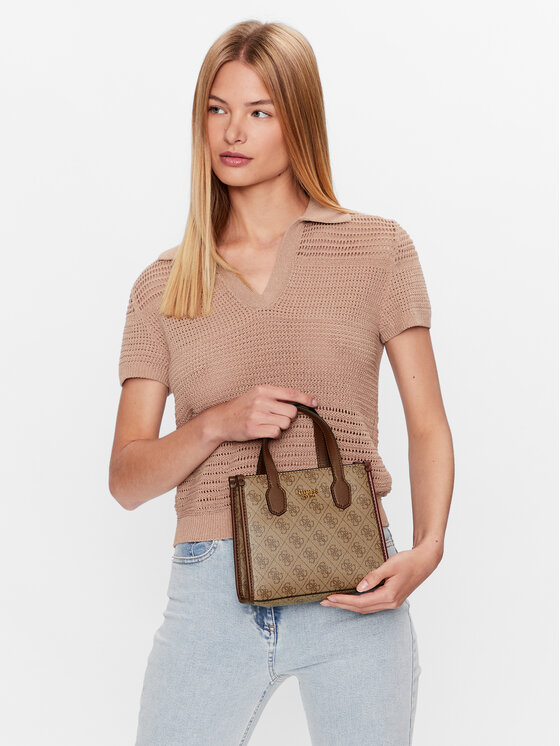 Guess Guess Τσάντα Silvana (SB) Mini Bags HWSB86 65770 Καφέ