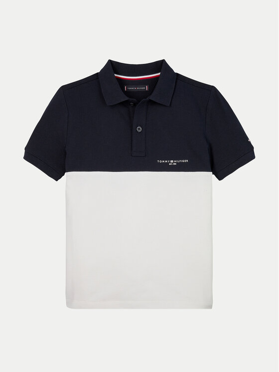 Tommy Hilfiger Tommy Hilfiger Polo KB0KB09527 Granatowy Regular Fit
