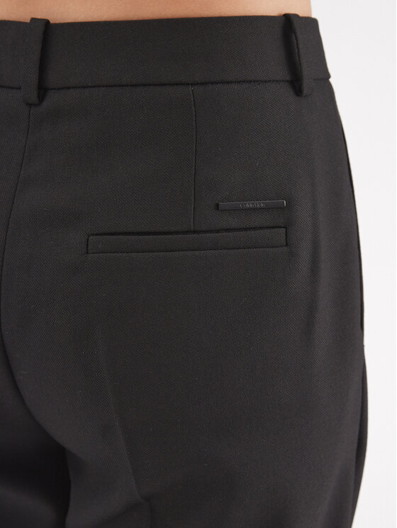 Calvin Klein Calvin Klein Pantaloni din material Essential K20K206879 Negru Slim Fit