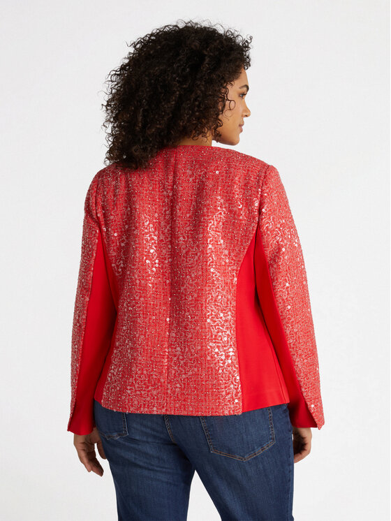 Fiorella Rubino Fiorella Rubino Giacca outdoor Q501T000178N016 Rosso Boxy Fit