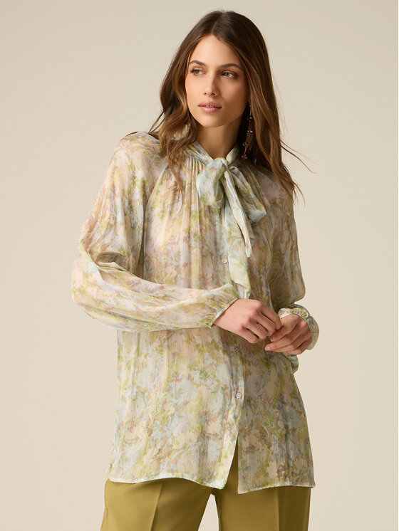 Oltre Oltre Camicia 5009J000827N004 Turchese Regular Fit