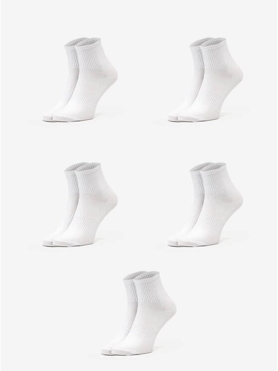 Urban Socks Urban Socks Zestaw 5 par niskich skarpet męskich Zestaw 5 Par Skarpet Męskich Białych Urban Socks No Logo 41-46 Biały