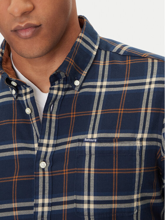 Barbour Barbour Košile Crossfell MSH4995BL33 Tmavomodrá Tailored Fit
