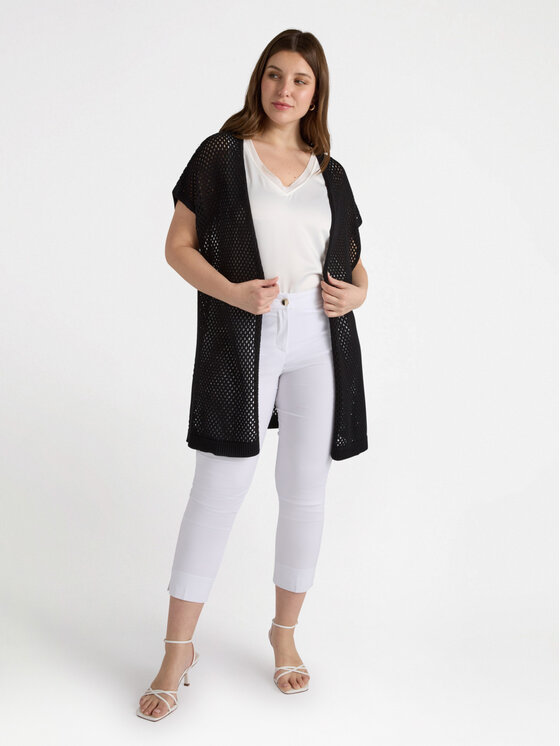 Fiorella Rubino Fiorella Rubino Cardigan M562E001862N033 Nero A-Line Fit