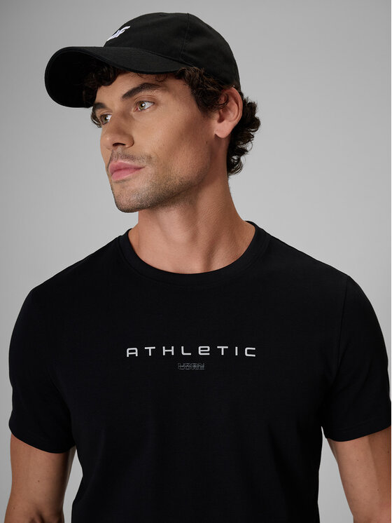 4F 4F T-Shirt NIGHT RUN Czarny Slim Fit