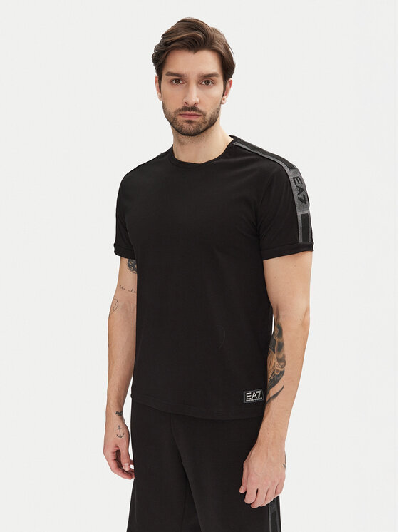EA7 Emporio Armani EA7 Emporio Armani Футболка 7M000138 AF10375 UC001 Чорний Regular Fit