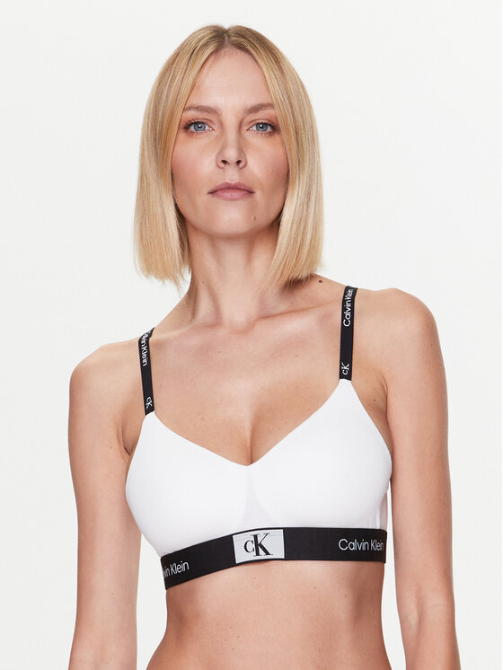 Calvin Klein Underwear Bralette krūšturis Light Lined 000QF7218E Balts