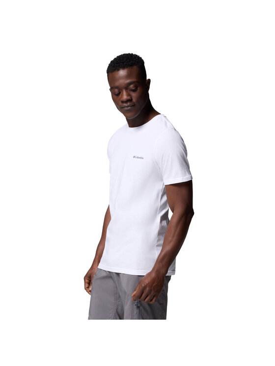 Columbia Columbia T-Shirt Columbia Rapid Ridge Back Graphic Tee II Biały Regular Fit