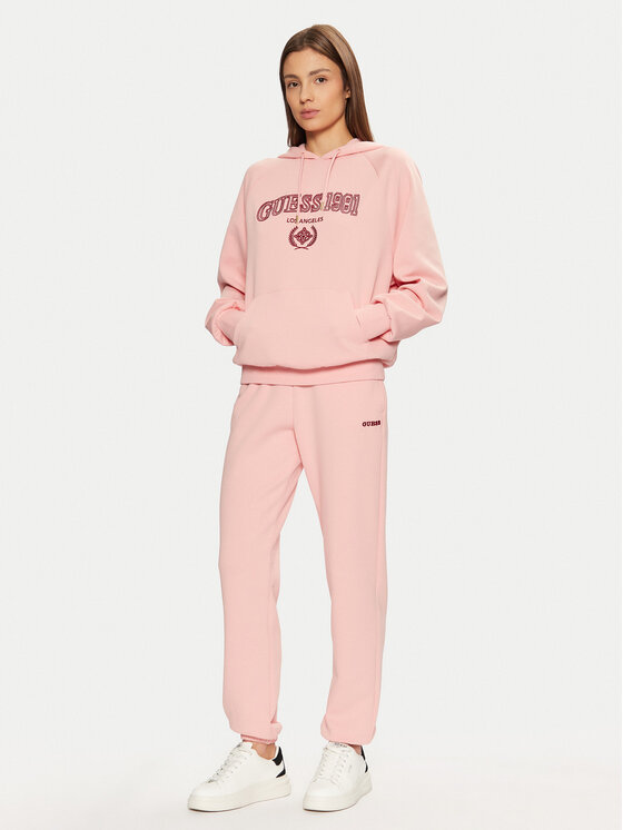 Guess Guess Donji dio trenerke V5RB02 KCLD1 Ružičasta Regular Fit