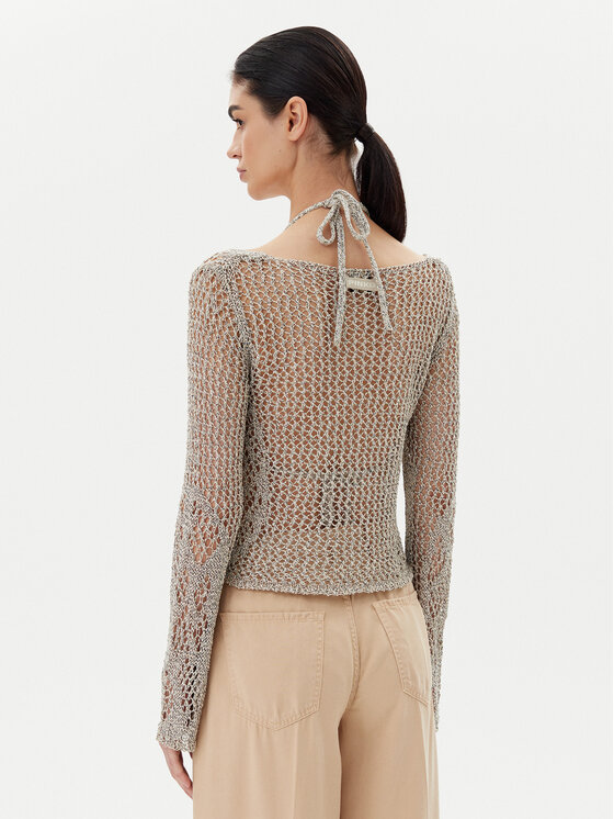 PINKO PINKO Džemper Denali 104749 A2FB Siva Regular Fit
