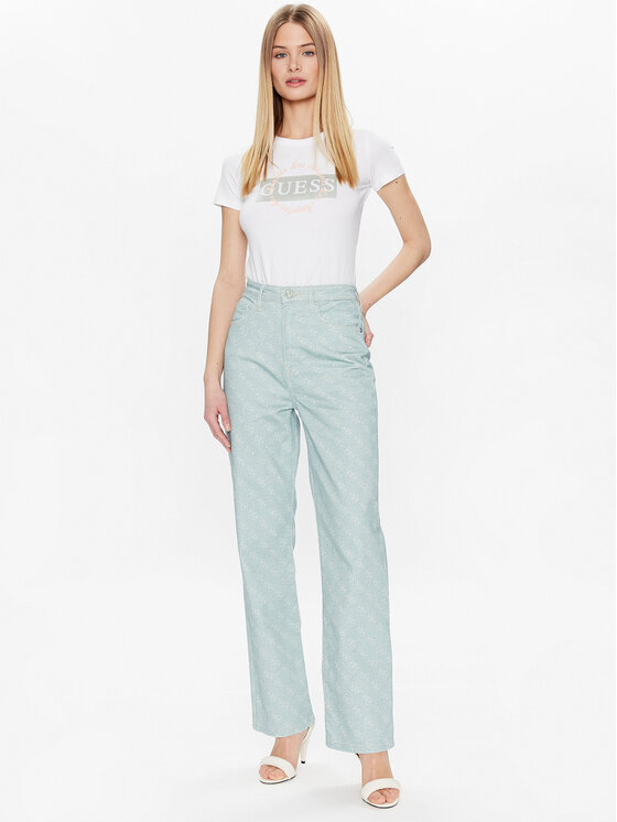 Guess Guess Τζιν Melrose W3RA32 WF5V3 Πράσινο Regular Fit