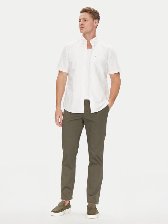 Tommy Hilfiger Tommy Hilfiger Camicia Heritage MW0MW36272 Bianco Regular Fit