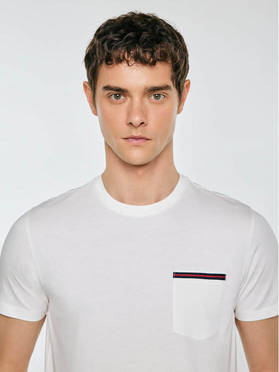 BIG STAR BIG STAR T-Shirt TOMS Biały Basic Fit
