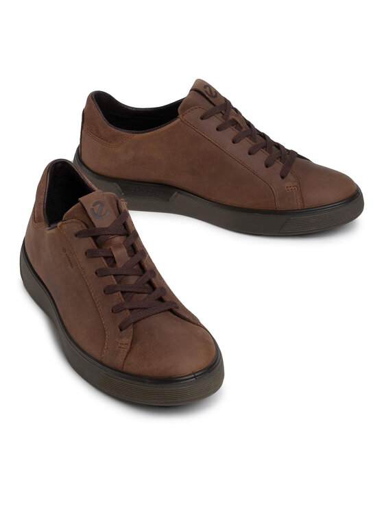 ECCO Sneakersy Street Tray M GORE-TEX 50457455778 Brązowy