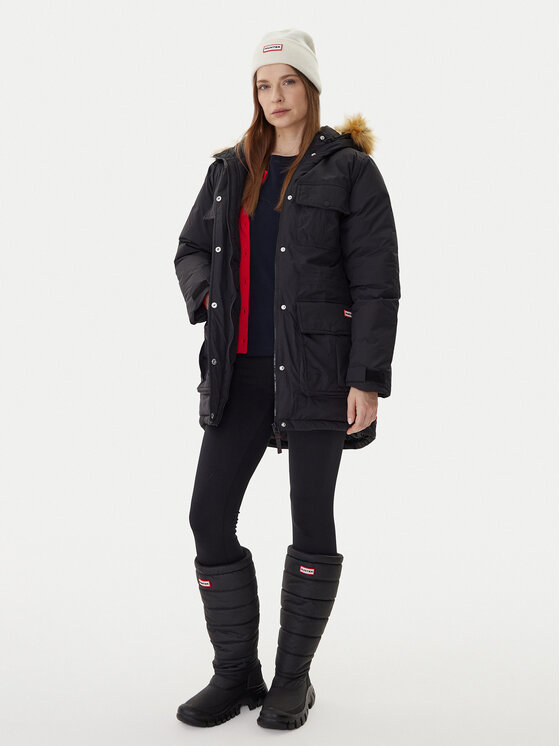 Hunter Hunter Parka Glyder HARW0014252 Melns Regular Fit