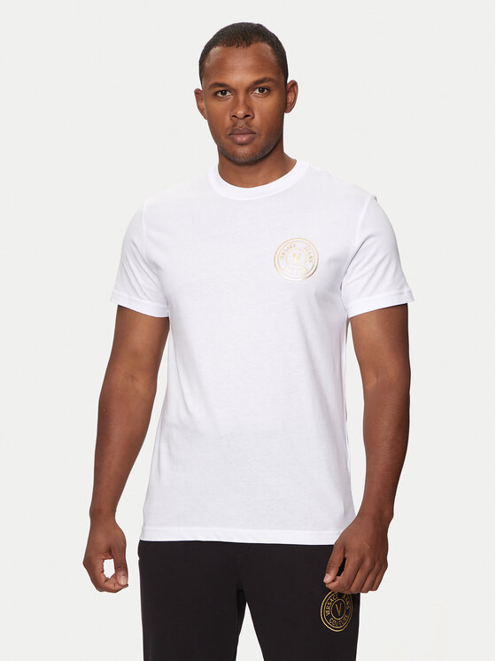 Versace Jeans Couture Versace Jeans Couture T-Shirt 76GAHT02 Bílá Regular Fit