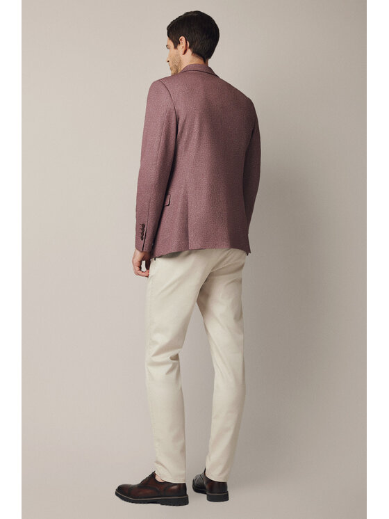 Lancerto Lancerto Marynarka Glorenza MA131225000013 Bordowy Slim Fit