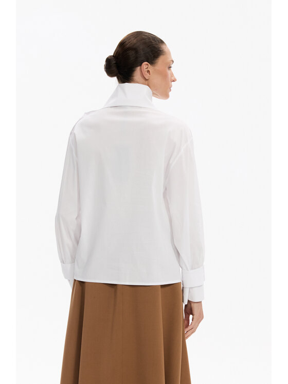 Deni Cler Milano Deni Cler Milano Bluzka T-DC-1475-F5-10-10-1 Biały Regular Fit