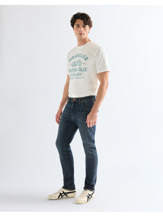 Wrangler Wrangler Jeansy LARSTON Niebieski Slim Fit