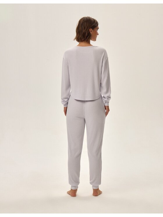 Esotiq Esotiq Piżama 42304 Szary Regular Fit