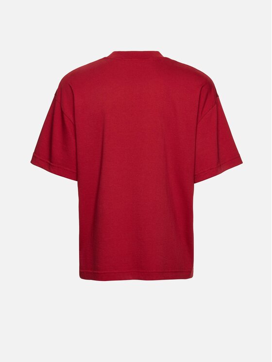 La Mania La Mania T-Shirt RIHO Bordowy Basic Fit