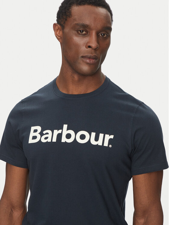 Barbour Barbour T-Shirt Logo MTS0531NY31 Granatowy Tailored Fit