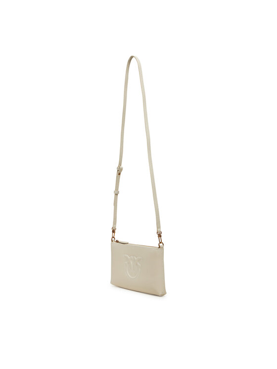 PINKO PINKO Torebka Flat Horizontal Mini PE 25 PCPL 104277 A2AN Biały