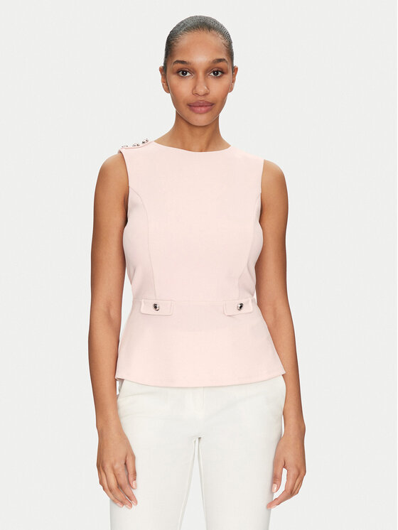 Guess Guess Μπλουζάκι W5GP54 KCBO2 Ροζ Regular Fit