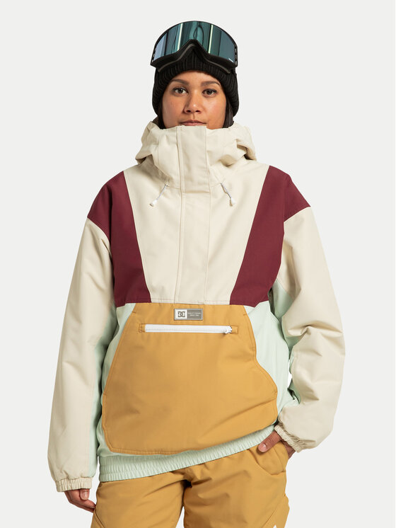 DC Shoes Geacă fără fermoar Chalet ADJTJ03053 Bej Regular Fit