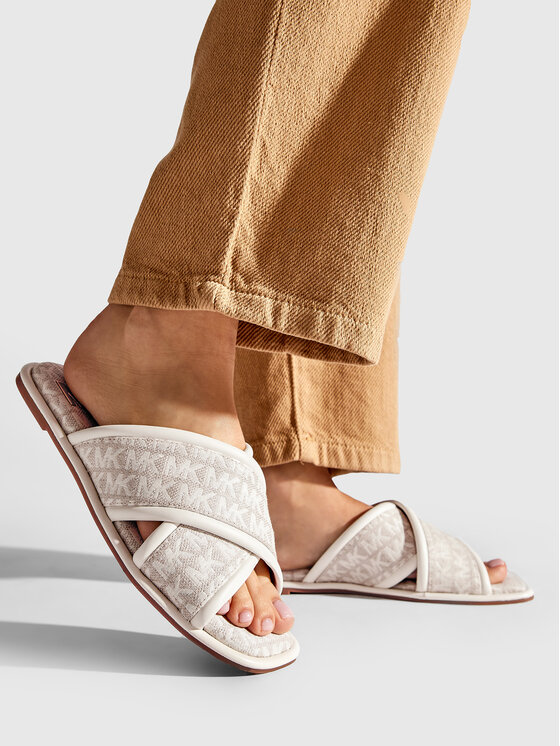 MICHAEL Michael Kors MICHAEL Michael Kors Шльопанці Gideon Slide 40S2GDFP1Y Бежевий