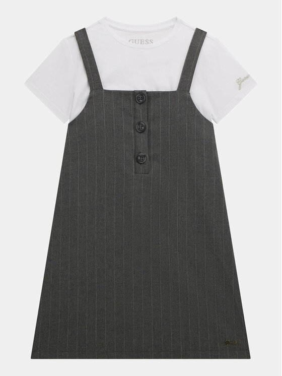 Guess Kids Guess Kids Každodenní šaty 178657 Šedá Classic Fit