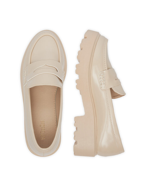 DeeZee DeeZee Loafersy LE601-2 Beżowy