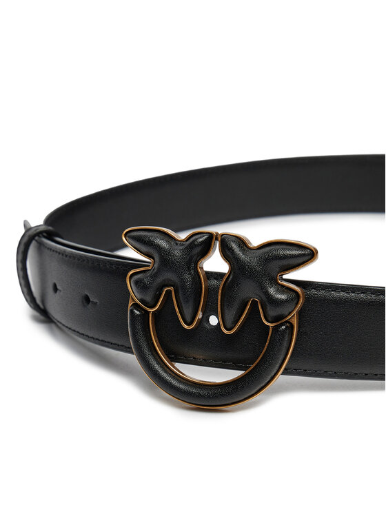 PINKO Pinko Pasek Damski Love Bery Click Puff H3 Belt AI 24-25 PLT01 103792 A1Z5 Czarny