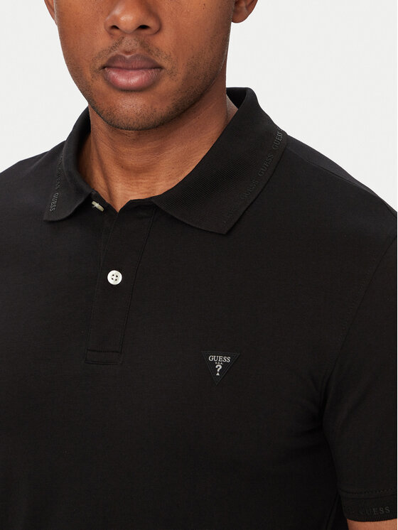 Guess Guess Polokošile M6YP66 K4394 Černá Extra Slim Fit