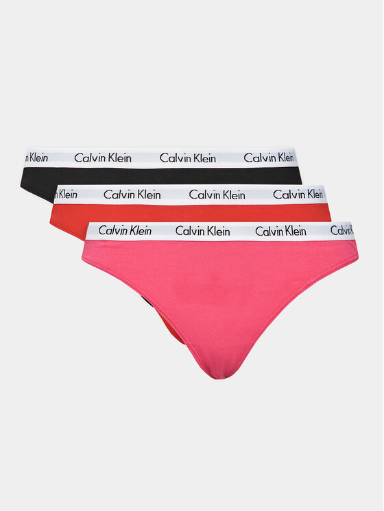 Calvin Klein Underwear Set 3 perechi de chiloți de damă clasici 000QD5146E Colorat