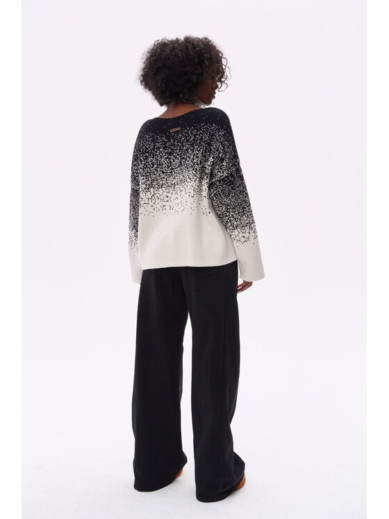 blue shadow blue shadow Sweter Dulaj Czarny Regular Fit